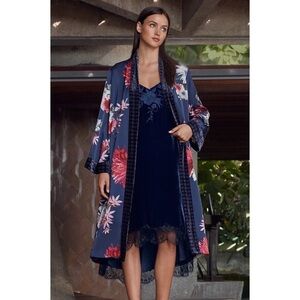 NWOT Johnny Was Aster Velvet Silk Kimono sz Large